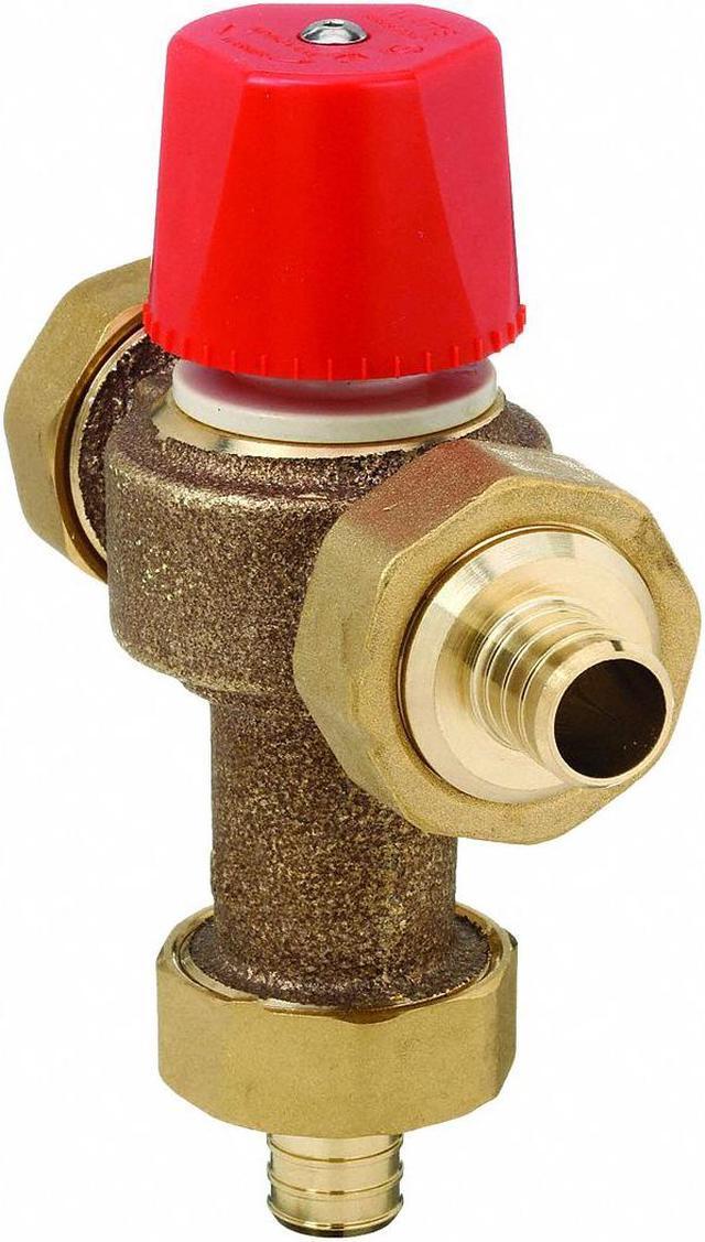 Alt view image 3 of 3 - WATTS 3/4 LF 1170 PEX Mixing Valve,Brass,0.5 to 23 gpm