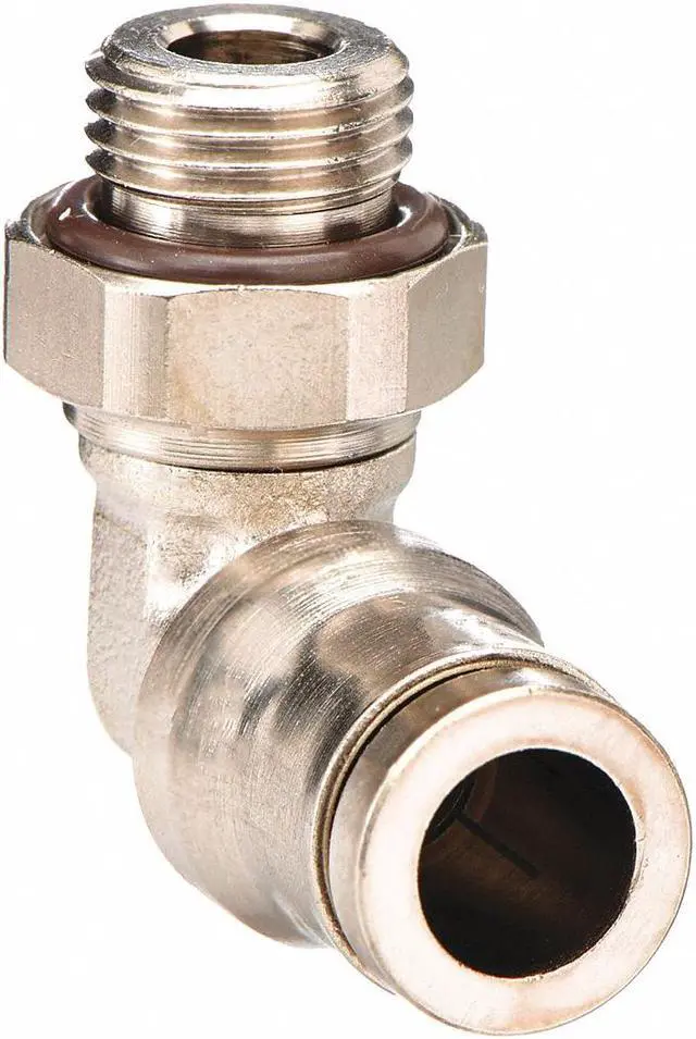 Main image of LEGRIS 3699 04 13 4mm Tube x BSPP Nickel Brass Male 90 Degree Elbow