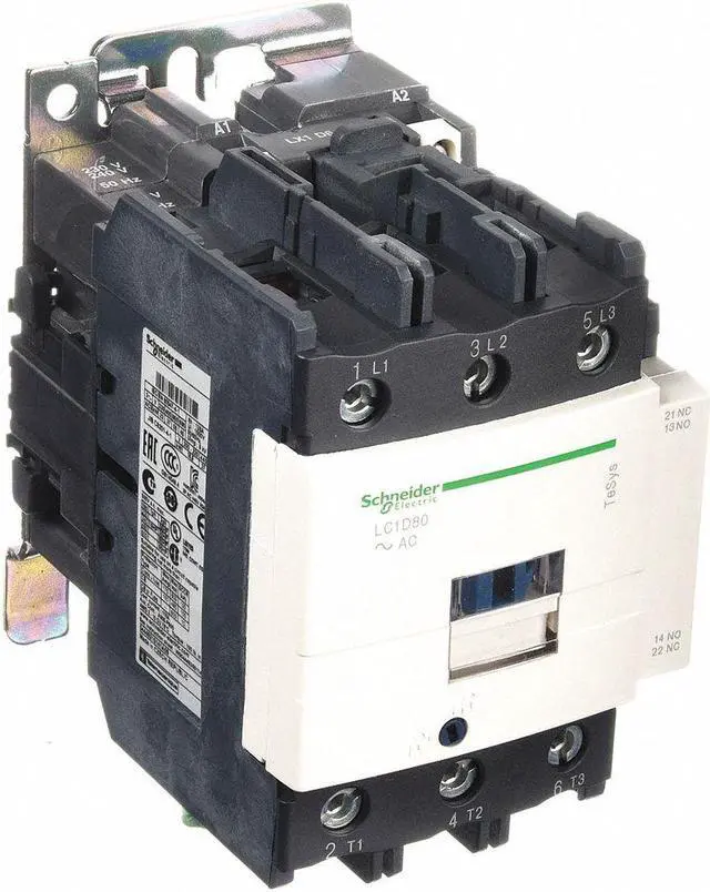 Main image of SCHNEIDER ELECTRIC LC1D80L6 IEC Magnetic Contactor, 1NC/1NO, 208V AC, 3 P,