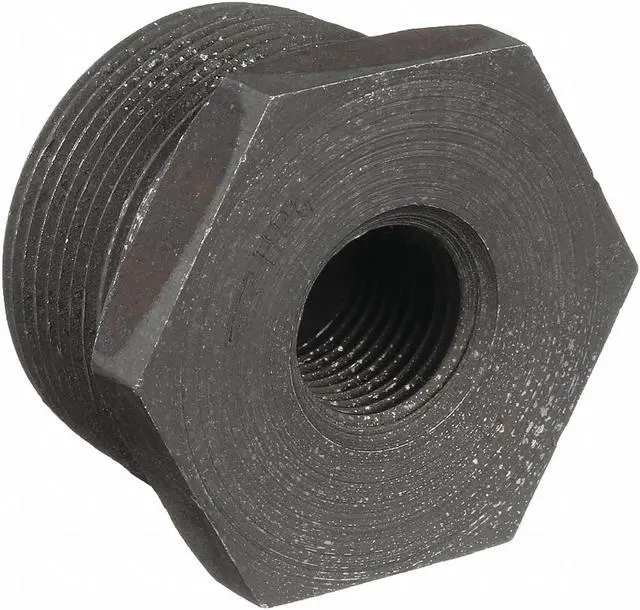 Main image of ANVIL 0361335102 Hex Bushing Hex Bushing, 3" x 1-1/4" Pipe, MNPT x FNPT, Black