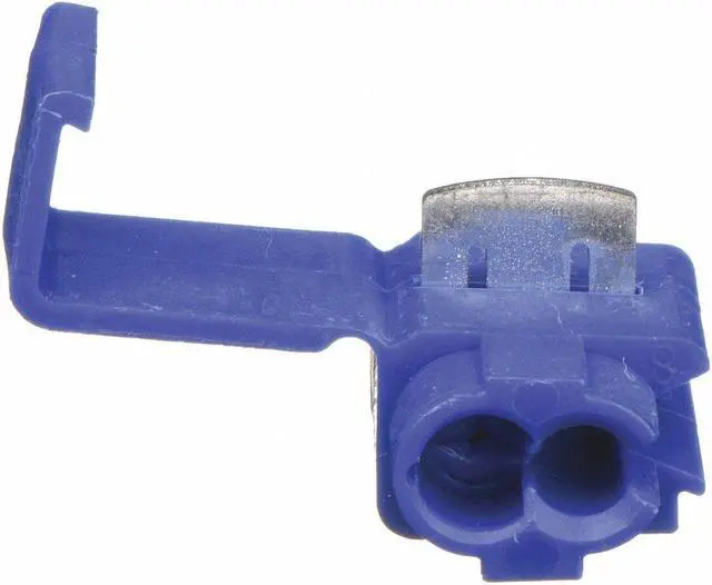 Alt view image 2 of 3 - 3M 801 Insulation-Displacement Wire Connector, 16 AWG Max, 2 Port, Blue,