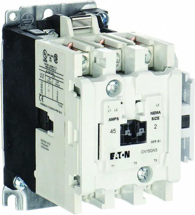 Main image of EATON CN15GN3AB 120VAC Non-Reversing Magnetic Contactor 3P 45A NEMA 2