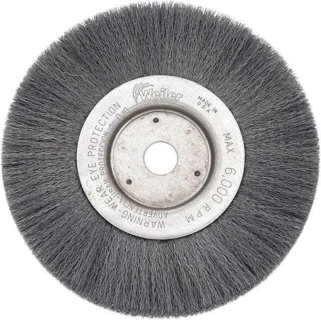 Alt view image 3 of 7 - WEILER 93004 Crimped Wire Wheel Wire Brush, Arbor, 12"