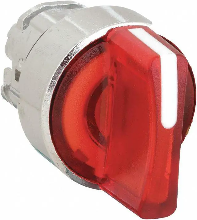 Alt view image 2 of 2 - SCHNEIDER ELECTRIC ZB4BK1343 Illum Selector Switch,3 Pos,22mm,Red