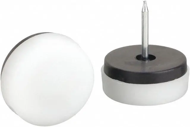 Main image of Gld Furn 2.563In 4.563In Rnd SHEPHERD HARDWARE Furniture Glides 9448 White