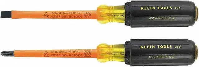 Alt view image 15 of 15 - Klein Screwdriver Set Ins Strt-Phil 2 Piece Klein Tools Screwdriver Sets