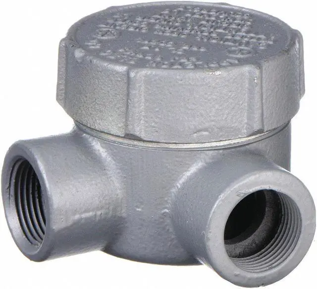Alt view image 3 of 4 - APPLETON ELECTRIC GRJL50 Conduit Outlet Body,Iron,L
