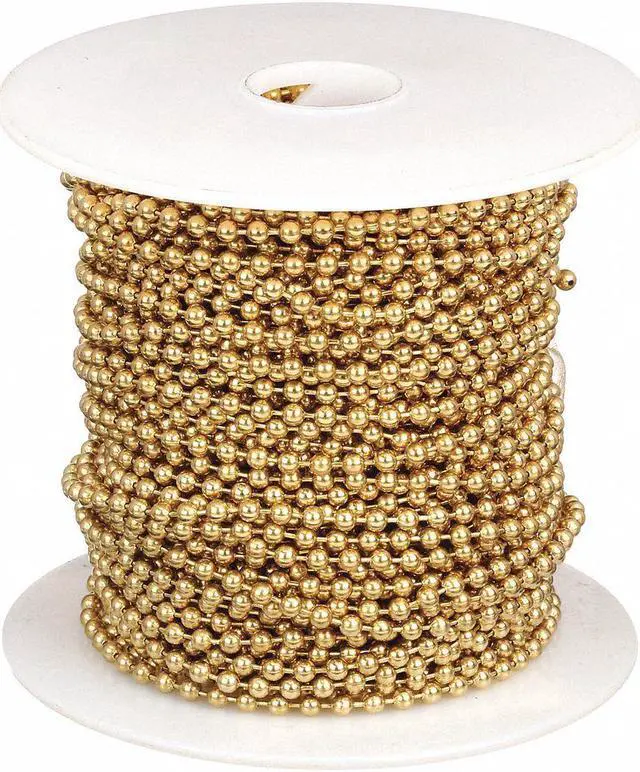 Alt view image 2 of 2 - LUCKY LINE 31800 Bead Chain Sp,Gld,Yel Brs,100 ft.