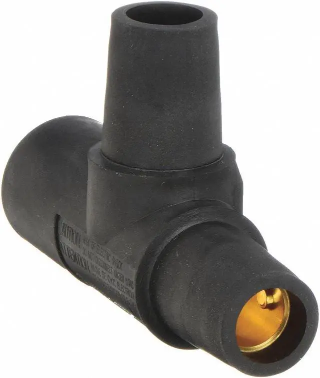 Main image of HUBBELL WIRING DEVICE-KELLEMS HBLTBK Tapping Tee, Blk, Female-Female-Male