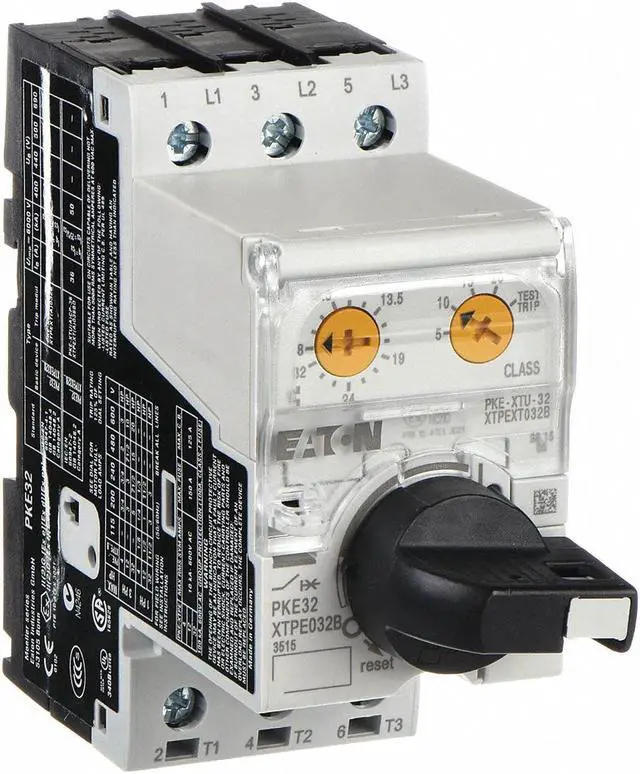 Alt view image 2 of 5 - EATON XTPE032BCS Manual Mtr Protector, 32A, Rotary, Frame D