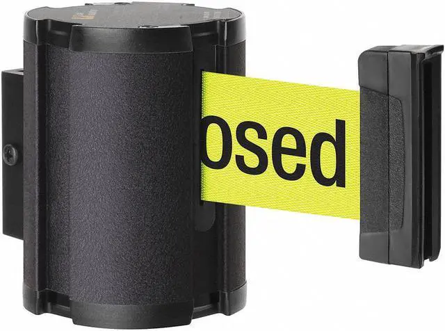 Main image of Lavi Retractable Belt Barrier, Yellow, Please Do Not Enter - Temporarily Closed
