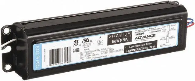 Alt view image 2 of 3 - PHILIPS ADVANCE LEDINTA0700C210FO LED Driver,60-210 V,40-150 W