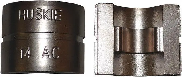 Main image of HUSKIE TOOLS 14AC Compression Die,Blue,Wire Rope,1/4 In