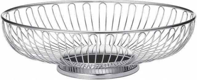 Main image of TABLECRAFT 4176 Chalet Basket, Oval, Chrome