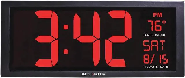 Alt view image 12 of 12 - CHANEY INSTRUMENTS 75127 AcuRite Digit 14.5 Wall Clock