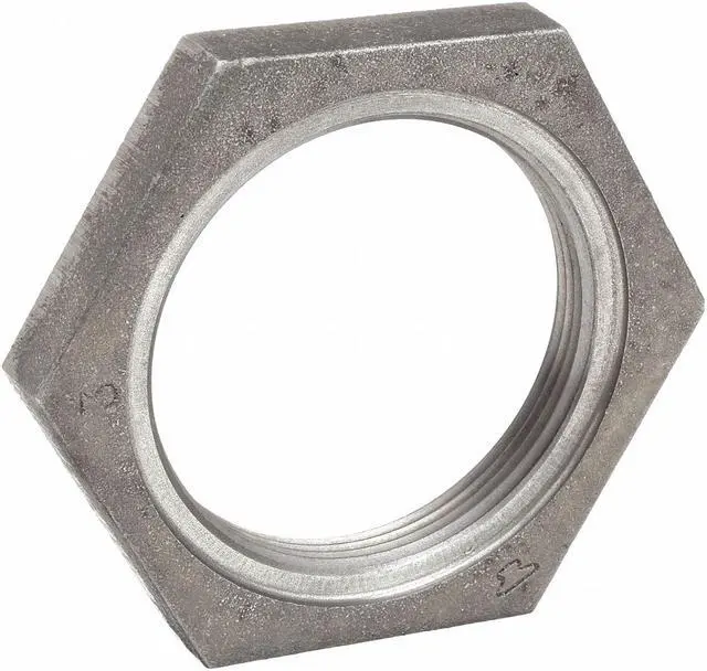 Alt view image 3 of 4 - Hex Locknut, 3 In, NPT, Black Iron