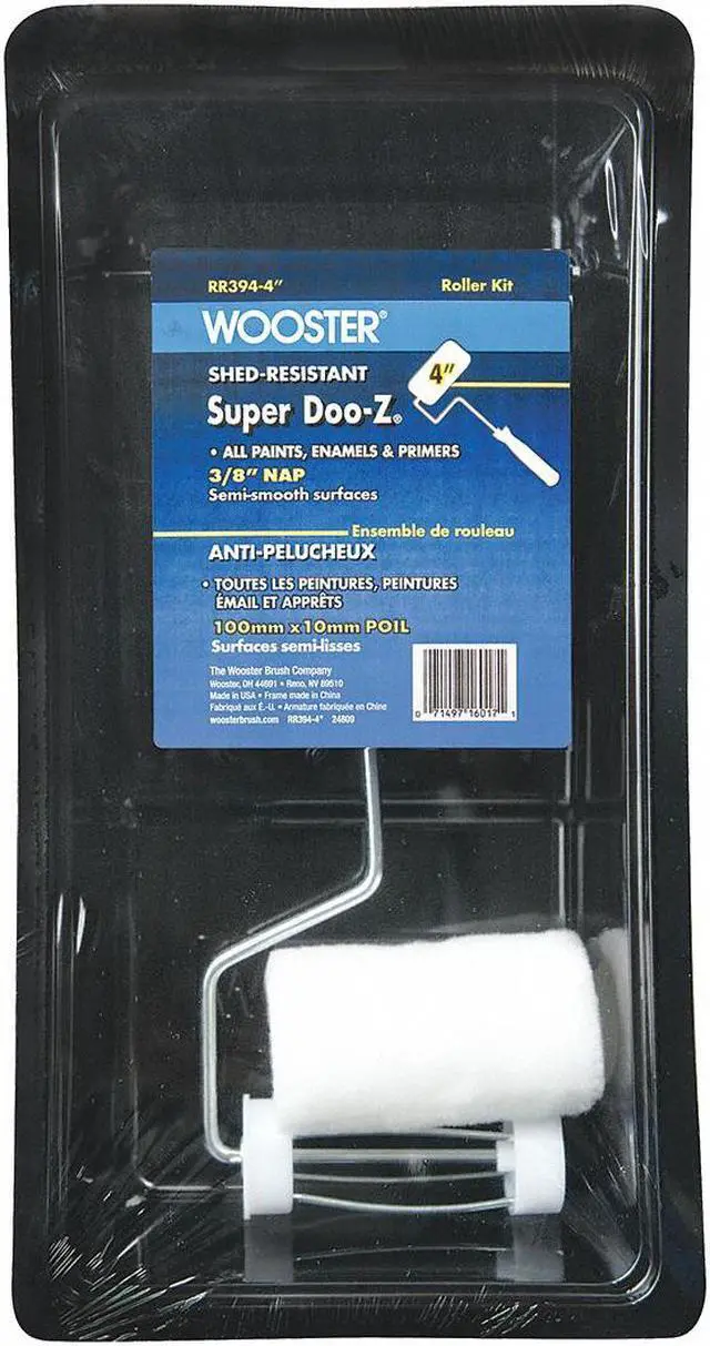 Alt view image 5 of 9 - WOOSTER RR394-4 Paint Roller Kit,4in.