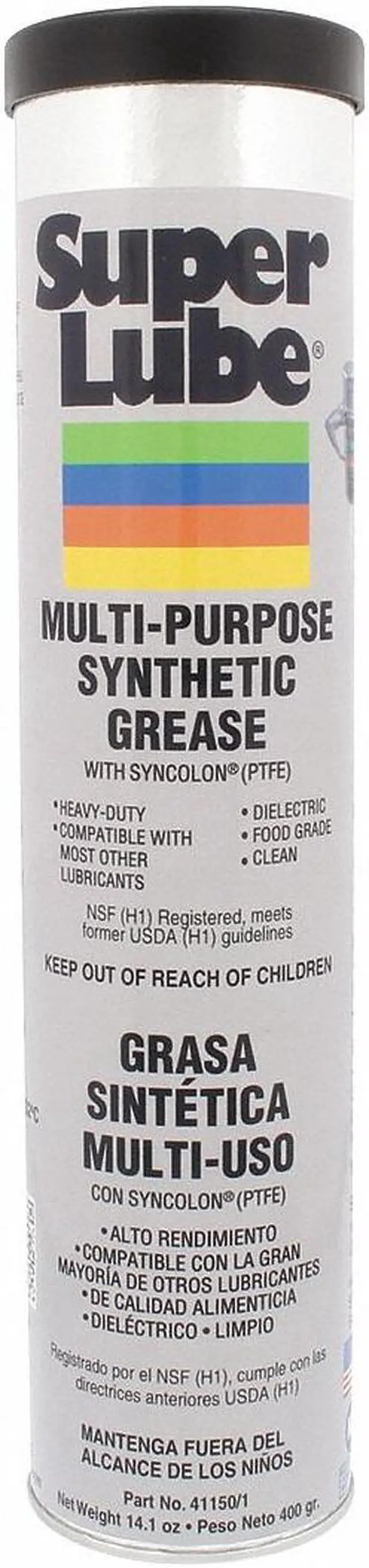 Alt view image 3 of 3 - SUPER LUBE 41150/1 Multi-Purpose Grease, Cartridge, 14.1 Oz.