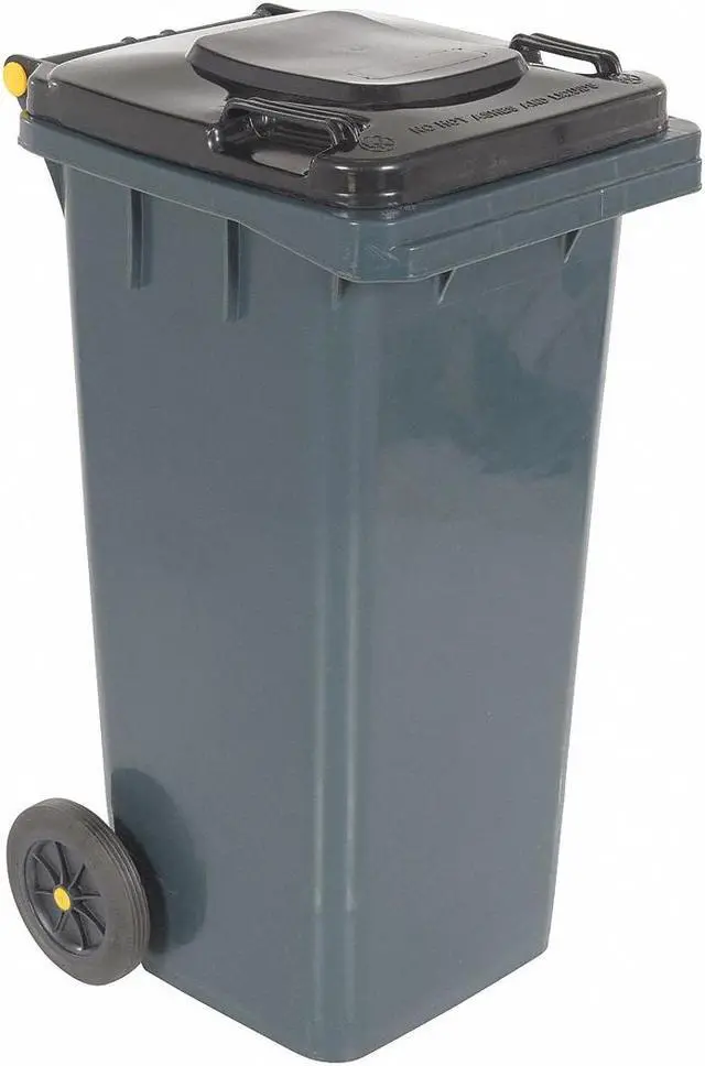 Alt view image 2 of 3 - Vestil TH-32-GY Grey Poly Trash Can, 32 gal