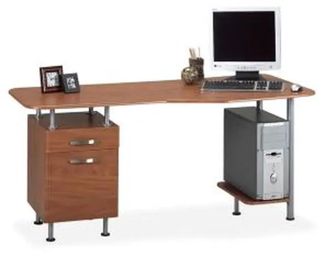 Main image of Mayline Compact Box/File Desk Computer Workstation 1 EA