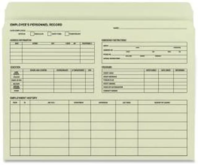 Main image of Smead Employee Record File Folder 77000