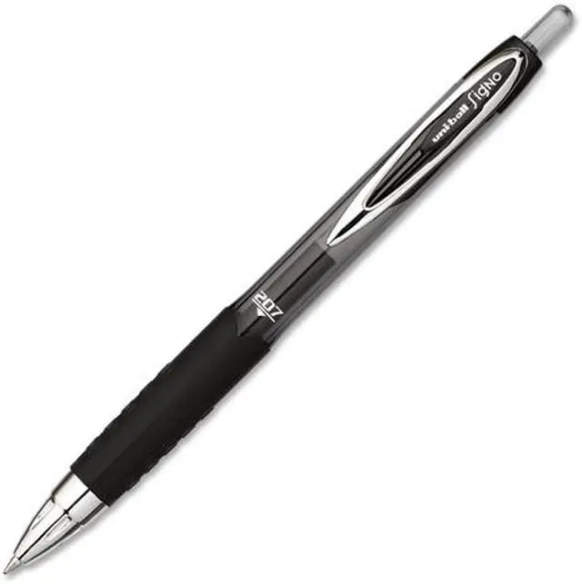Alt view image 2 of 11 - Uni-Ball Signo 207 Gel Medium Pen Point Type - 0.7 mm Pen Point Size - Black Ink
