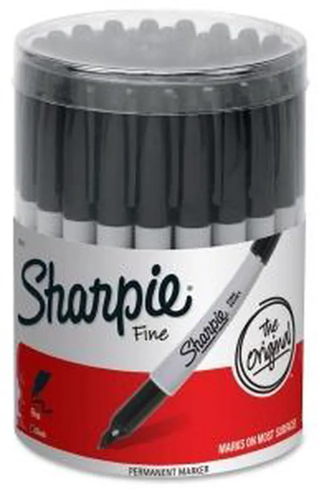 Main image of Sharpie Marker Black Fine 36 Ct Canister 35010