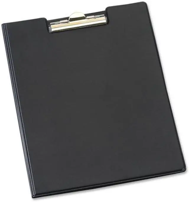 Alt view image 2 of 8 - Cardinal 252610 Sealed Vinyl Clip Padfolio, Letter - 8 1/2" x 11" Sheet Size - 100 Sheets Capacity, Black - 1 Each