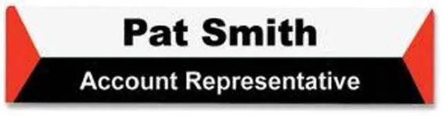 Main image of Panel Wall Sign Name Holder, Acrylic, 9 X 2, Clear