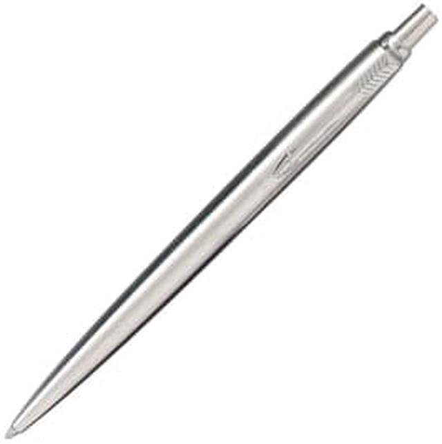 Parker Jotter Pen, Stainless Steel, Medium Point, Black Ink