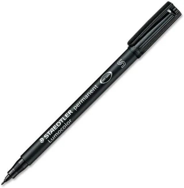 Alt view image 2 of 9 - Staedtler Fiber Tip Marker Permanent Superfine Black 3139