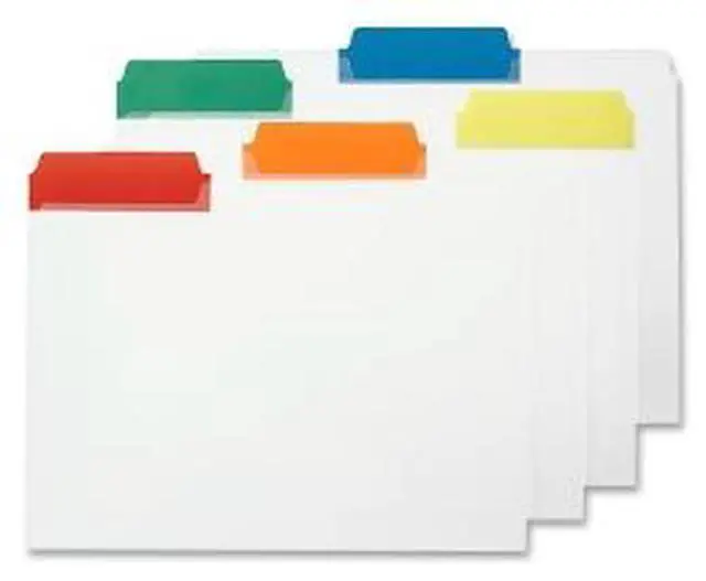 Alt view image 2 of 10 - Smead Manufacturing Company SMD10530 File Folder- Ltr- .33in.- Poly Color Tabs- Asst