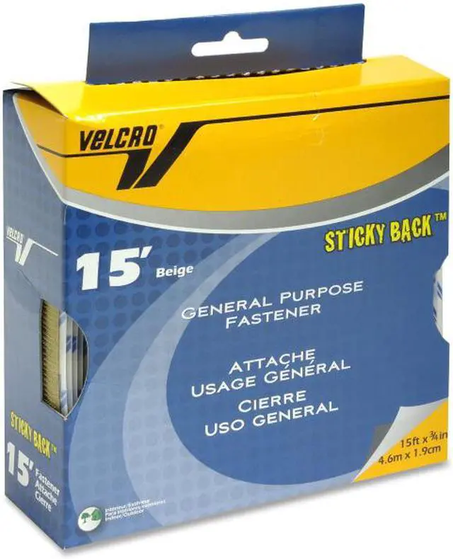 Main image of Velcro Sticky-Back Hook and Loop Fastener Tape with Dispenser 3/4 x 15 ft. Roll