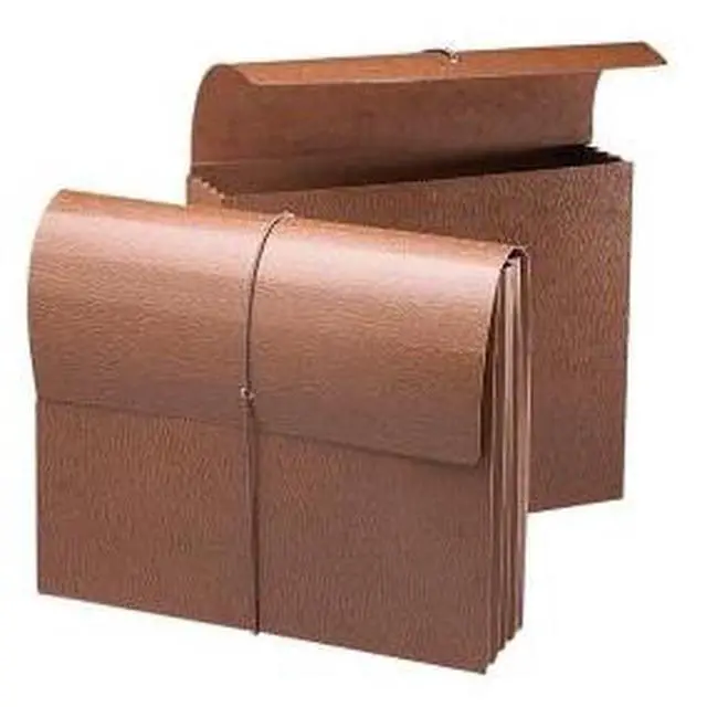 Alt view image 2 of 5 - Smead Manufacturing Company SMD71353 Leather Like Wallet- Elastic Cord- 3-.50in. Exp- 11-.75in.x9-.50in.