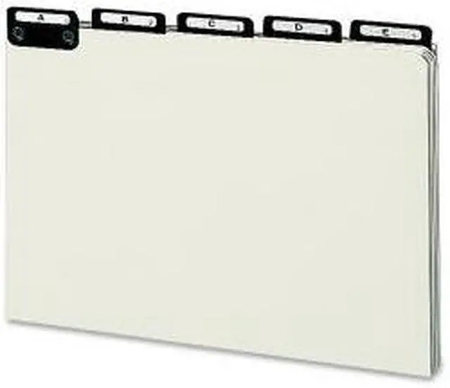 Alt view image 2 of 11 - Smead Pressbrd File Guides A-Z 1/5 Metal Tab Legal GY/GN 52576