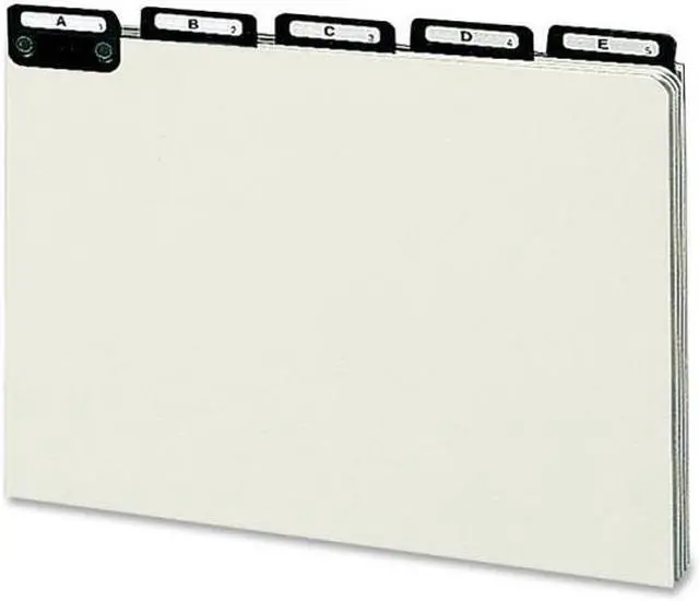 Alt view image 3 of 11 - Smead Pressbrd File Guides A-Z 1/5 Metal Tab Legal GY/GN 52576
