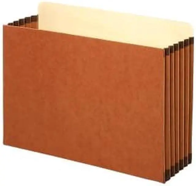 Alt view image 3 of 8 - 5 1/4 Inch Expansion File Pocket, Straight, Legal, Redrope, 10/Box