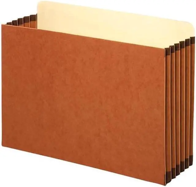 Alt view image 4 of 8 - 5 1/4 Inch Expansion File Pocket, Straight, Legal, Redrope, 10/Box