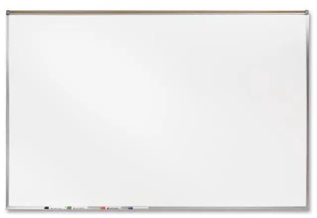 Alt view image 4 of 15 - Ghent 3' X 4' Feet Proma Porcelian Multimedia Boards Aluminum Framed Magnetic Projection / Markerboard With 1" Maprail