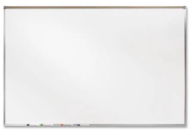 Alt view image 4 of 15 - Ghent 4' X 6' Feet Proma Porcelian Multimedia Boards Aluminum Framed Magnetic Projection / Markerboard With 1" Maprail