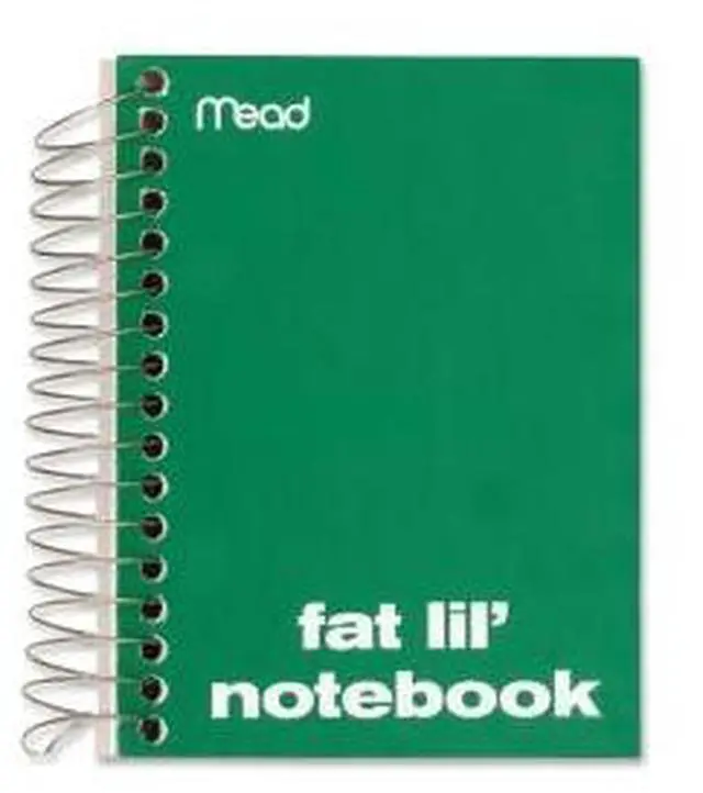 Alt view image 2 of 3 - Mead 45390 Fat Lil' Fashion Notebook 200 Sheets 4" x 5.50" - 1Each - White Paper