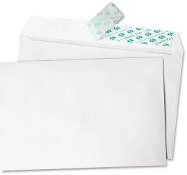 Alt view image 2 of 16 - Quality Park 10750 Greeting Card/Invitation Envelope, Announcement - 5.75" x 8.75" - 24 lb - Peel & Seal - 100/Box - White