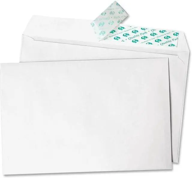 Alt view image 3 of 16 - Quality Park 10750 Greeting Card/Invitation Envelope, Announcement - 5.75" x 8.75" - 24 lb - Peel & Seal - 100/Box - White