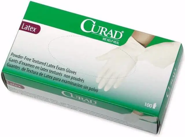 Alt view image 3 of 10 - Medline Industries- INC. MIICUR8103 Latex Exam Glove- Powder Free- X-Small- White