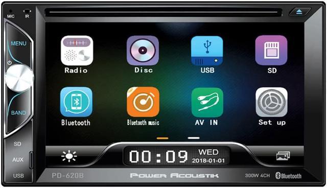 Main image of Power Acoustik Double DIN DVD, CD/MP3, FM/AM Car Stereo with Bluetooth Connectivity