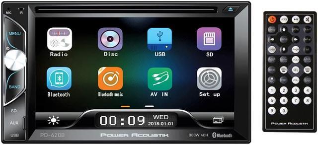 Alt view image 3 of 3 - Power Acoustik Double DIN DVD, CD/MP3, FM/AM Car Stereo with Bluetooth Connectivity