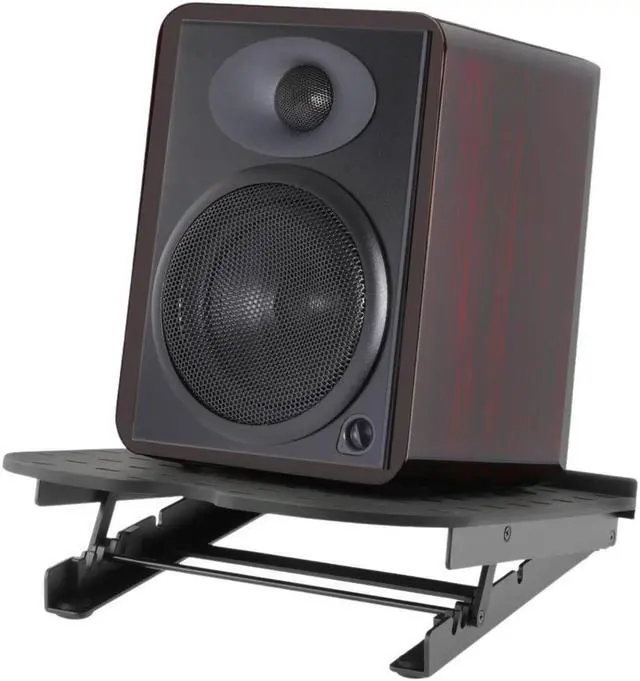 Alt view image 2 of 7 - Auray Studio Monitor Stand, 6" Speaker Stand with Adjustable 5°, 10°, 13°, and 15° Tilt Angle, Load Up to 22 lb, Nonslip Rubber Feet, Rugged Steel and Aluminum Construction