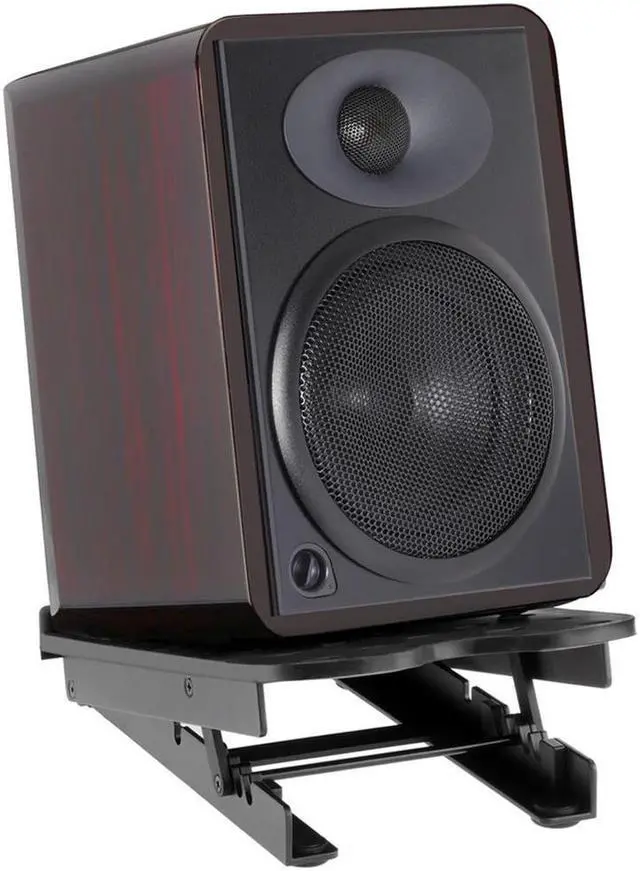 Alt view image 2 of 7 - Auray Studio Monitor Stand, 5" Speaker Stand with Adjustable 5°, 10°, 13°, and 15° Tilt Angle, Load Up to 16 lb, Nonslip Rubber Feet, Rugged Steel and Aluminum Construction
