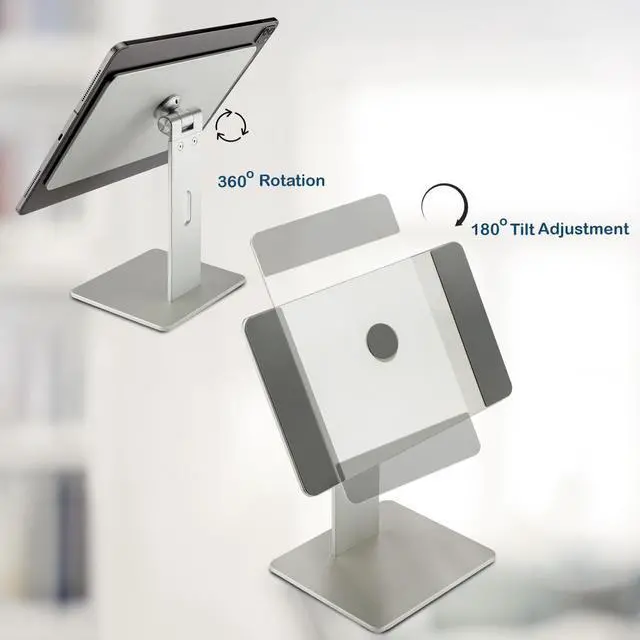 Alt view image 3 of 7 - Gabor Magnetic Tablet Stand - iPad Stand for Desk, Desktop Stand Dock Holder Compatible w/ 4-11" Tablet - 360 Rotating, Holder for iPad Air 4th Gen and 11 iPad Pro 1st, 2nd, 3rd generation