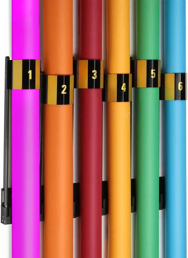 Main image of Impact Seamless Paper Wall Rack, Magnetic Background Paper Roll Organizer for Up to 6 Rolls, Holds 9' Rolls with 4" Diameter, Aluminum Construction, Includes Mounting Hardware-Ideal for Studio, Office